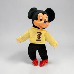Vintage Applause Minnie Mouse Plush Doll Vinyl Face Disney Wallace Berrie 1985